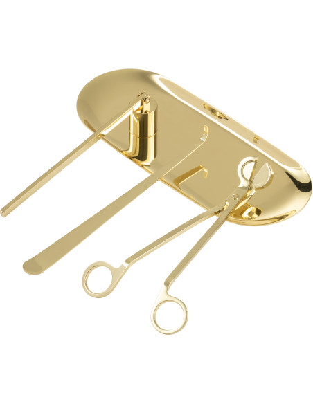 Kit Éteignoir à bougie moderne chic en Métal Doré Cadlo - 2