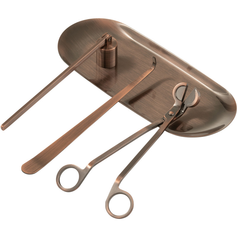 Kit Éteignoir à bougie moderne chic en Métal Cuivré Cadlo - 3