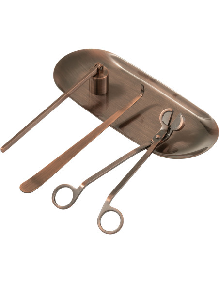 Kit Éteignoir à bougie moderne chic en Métal Cuivré Cadlo - 3