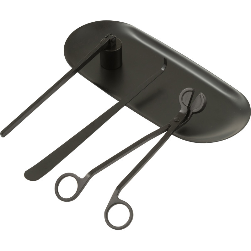 Kit Éteignoir à bougie moderne chic en Métal Noir Cadlo - 3