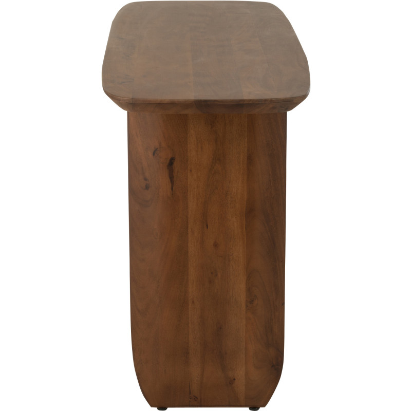 Console moderne Arrondie en Bois d'acacia Marron Fjordi - 3