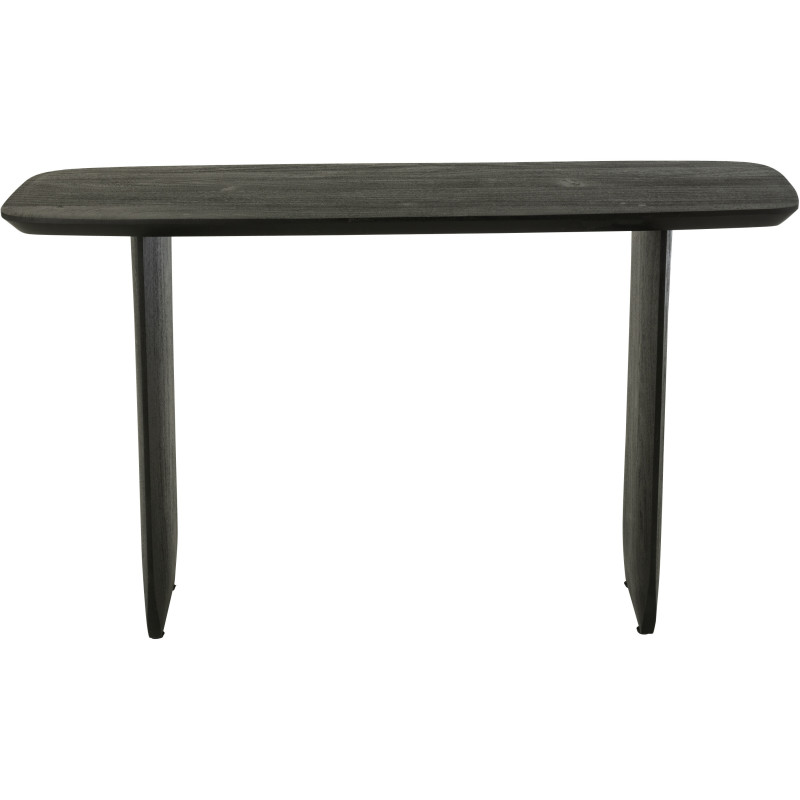 Console moderne Arrondie en Bois d'acacia Noir Fjordi J-Line - 3