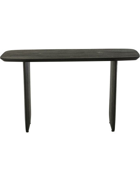 Console moderne Arrondie en Bois d'acacia Noir Fjordi J-Line - 3