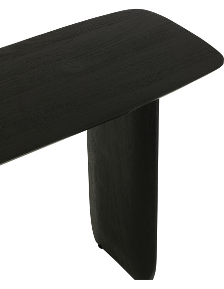Console moderne Arrondie en Bois d'acacia Noir Fjordi J-Line - 6