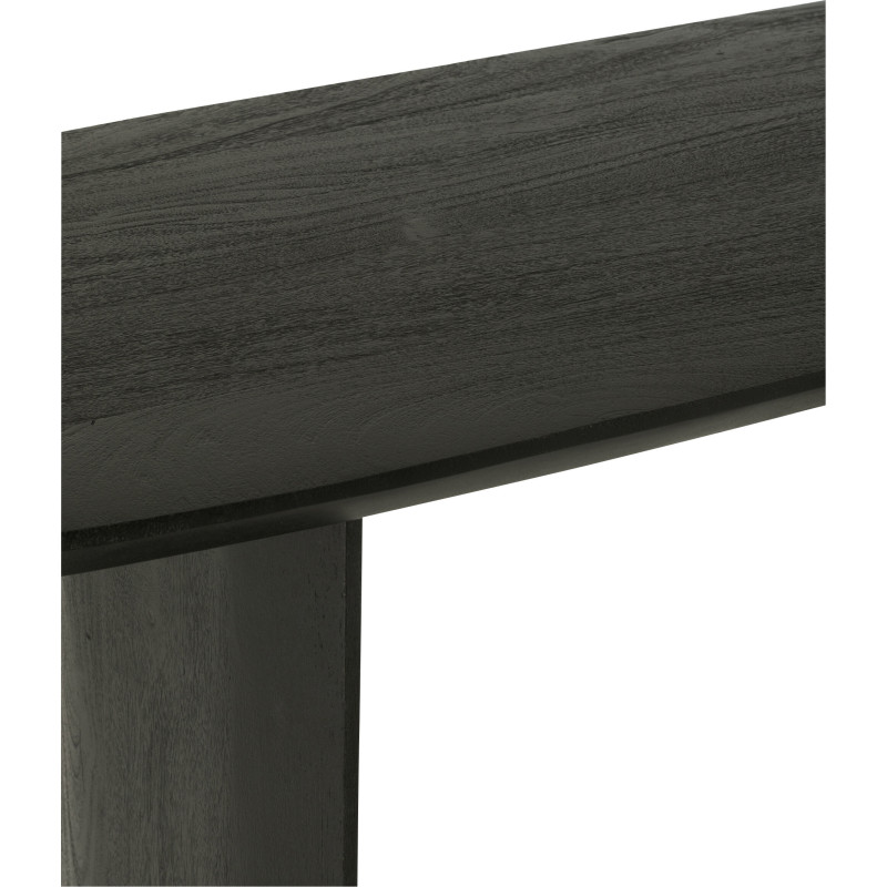 Console moderne Arrondie en Bois d'acacia Noir Fjordi J-Line - 7