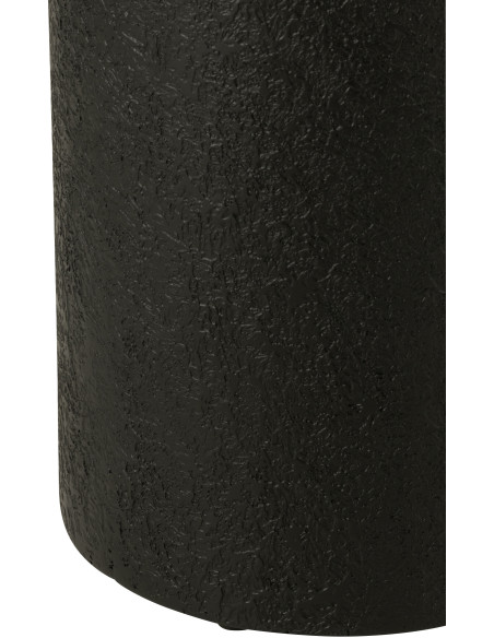 Table d'appoint moderne Ronde en Bois MDF Noir Liquid - 2