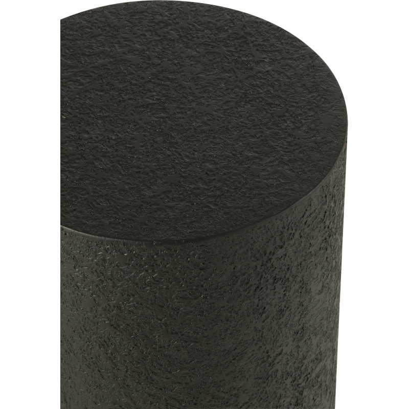 Table d'appoint moderne Ronde en Bois MDF Noir Liquid - 3