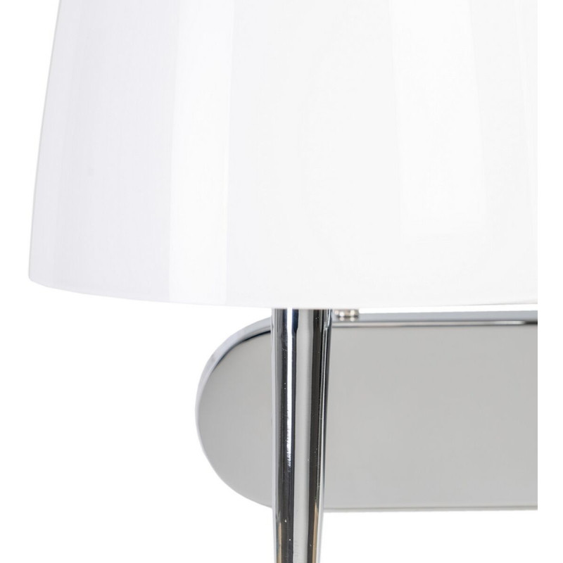 Applique murale 2 lampes en Verre Blanc Métal Argenté Klarrisa - 4