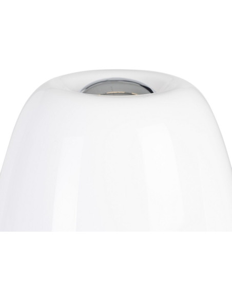 Applique murale 2 lampes en Verre Blanc Métal Argenté Klarrisa - 5