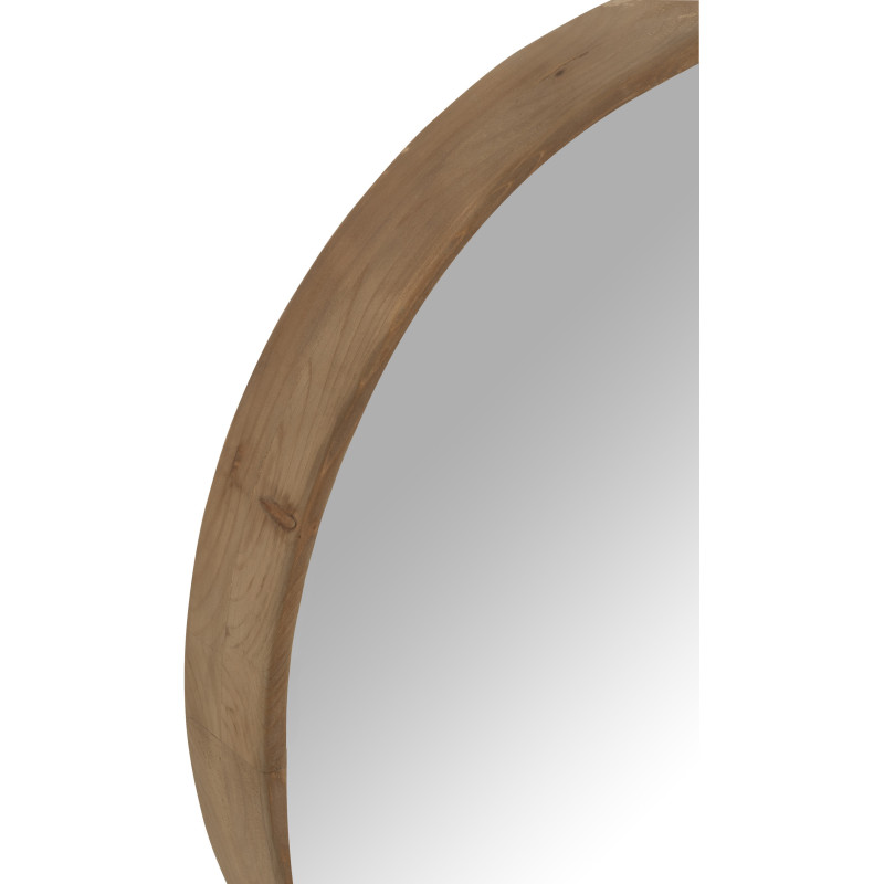 Miroir mural moderne Rond 60x60 en Bois MDF Naturel Magnico - 2