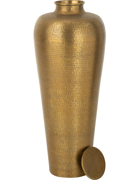 Grand Vase moderne chic XL Amphore Hauteur 101 cm en Métal Doré Prestigo - 2
