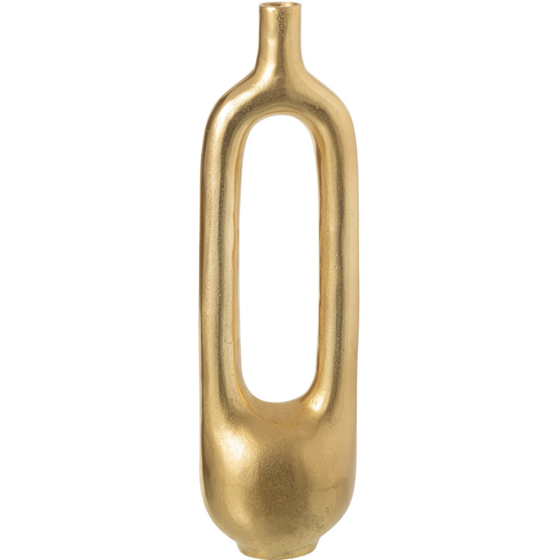 Grand Vase déco design Hauteur 51 cm en Métal Doré Hollow - 1