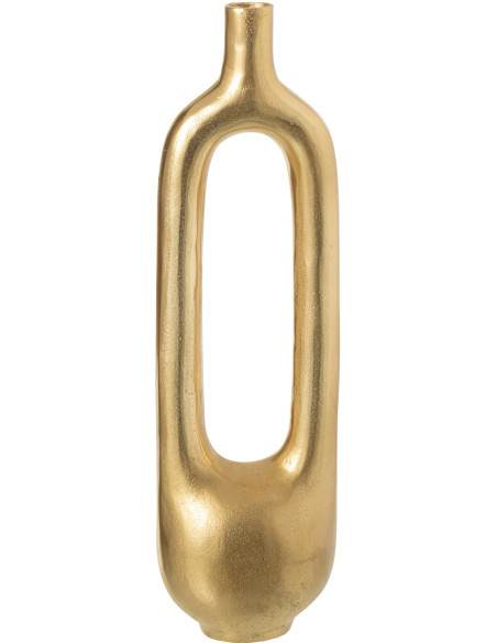 Grand Vase déco design Hauteur 51 cm en Métal Doré Hollow - 1