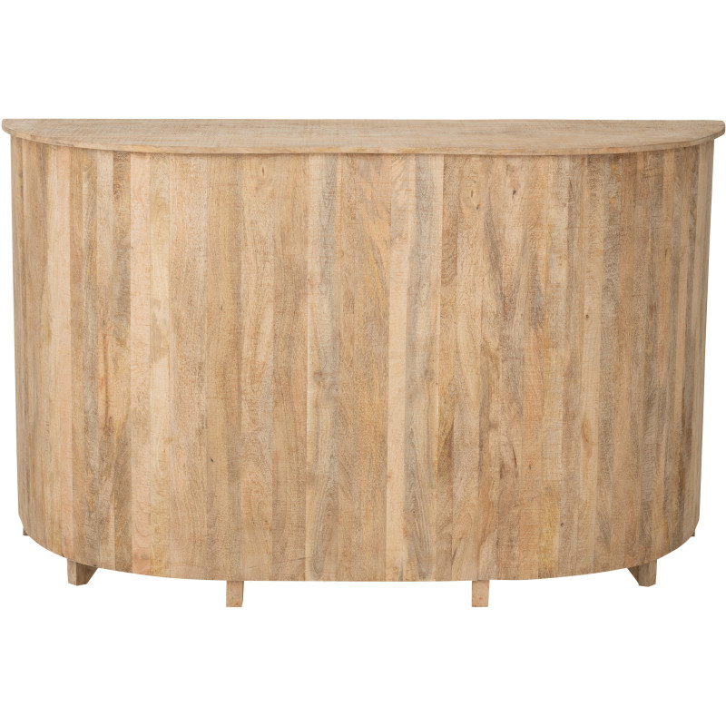 Grand Meuble bar rustique chic 5 étagères 9 range-bouteilles en Bois de manguier Naturel Lounge - 2