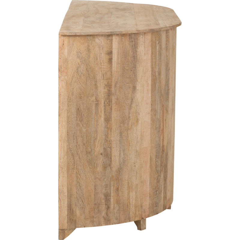Grand Meuble bar rustique chic 5 étagères 9 range-bouteilles en Bois de manguier Naturel Lounge - 3