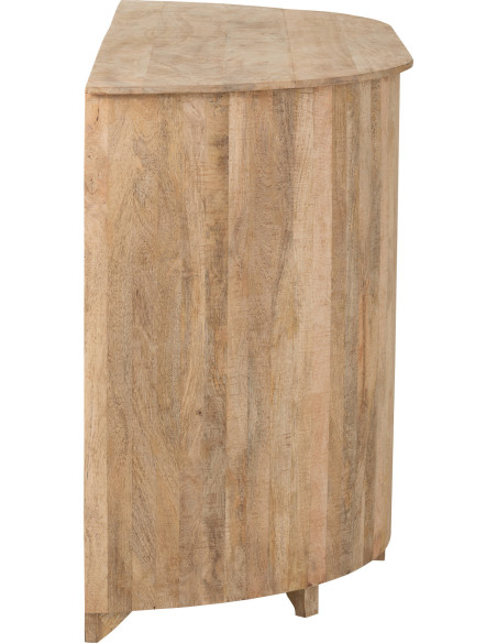 Grand Meuble bar rustique chic 5 étagères 9 range-bouteilles en Bois de manguier Naturel Lounge - 3