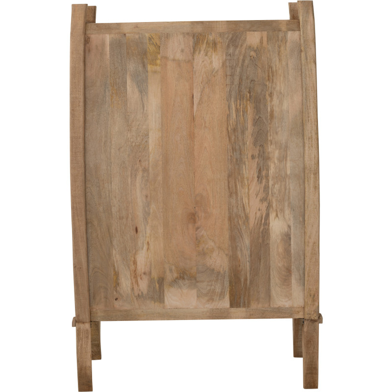 Grand Buffet ethnique chic Haut 2 portes en Bois de manguier Naturel Silex - 4