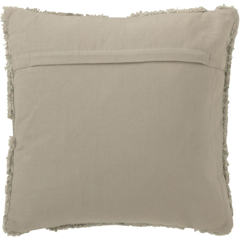 Coussin moderne relief Carré 45x45 en Tissu Gris bleu Tufté Motif géométrique Orbessa - 2