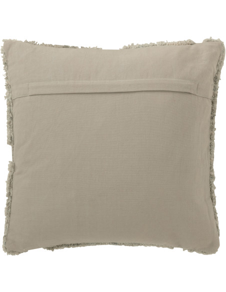 Coussin moderne relief Carré 45x45 en Tissu Gris bleu Tufté Motif géométrique Orbessa - 2