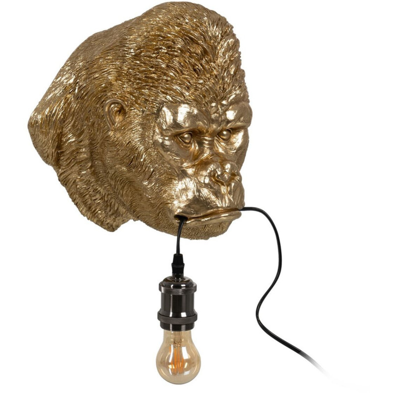 Applique murale Gorille en Résine Doré Kingsley - 1