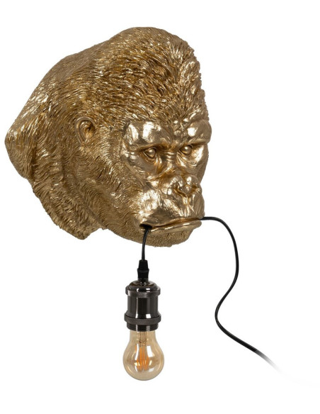Applique murale Gorille en Résine Doré Kingsley - 1