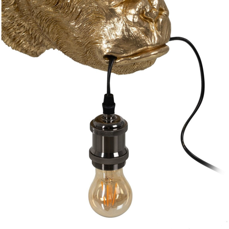 Applique murale Gorille en Résine Doré Kingsley - 3