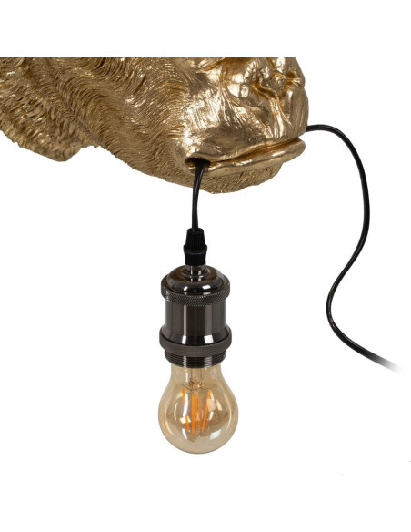 Applique murale Gorille en Résine Doré Kingsley - 3