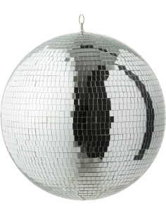 Grande Boule à facettes Disco 40 cm en Miroir Argenté Sparkys - 1