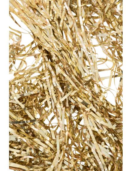 Rideau de porte déco Franges 200x500 en Vinyle Doré Brillant Disco - 3