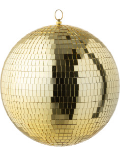 Boule à facettes Disco 30 cm en Miroir Doré Sparkys - 1