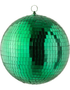Petite Boule à facettes Disco 25 cm en Miroir Vert émeraude Sparkys - 1