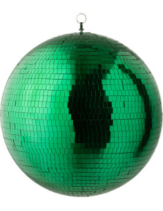Grande Boule à facettes Disco 40 cm en Miroir Vert émeraude Sparkys - 1