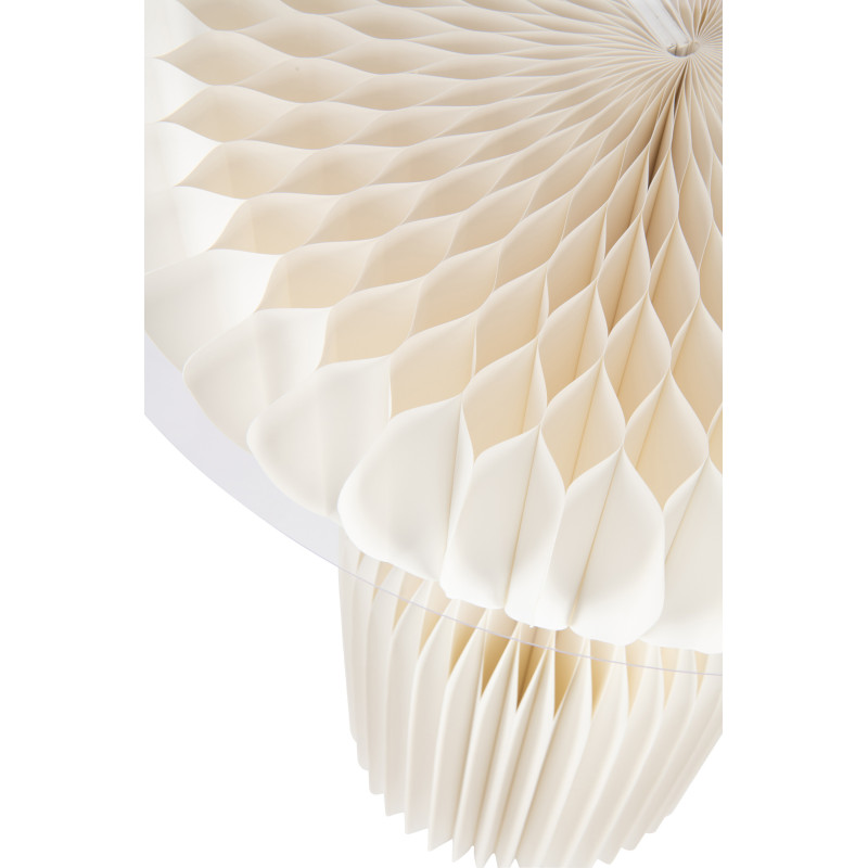 Sellette haute originale pliante Ronde en Papier Blanc cassé Acrylique Transparent Origia - 2