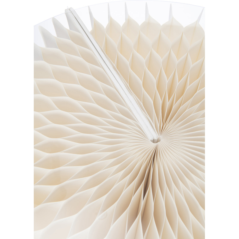 Sellette haute originale pliante Ronde en Papier Blanc cassé Acrylique Transparent Origia - 3