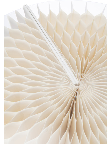 Sellette haute originale pliante Ronde en Papier Blanc cassé Acrylique Transparent Origia - 3