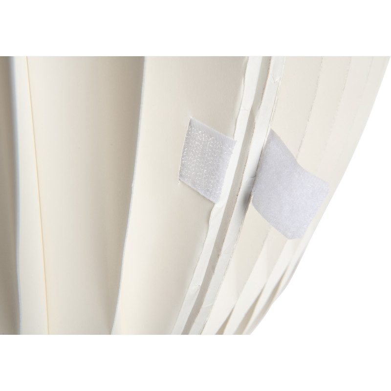 Sellette haute originale pliante Ronde en Papier Blanc cassé Acrylique Transparent Origia - 7