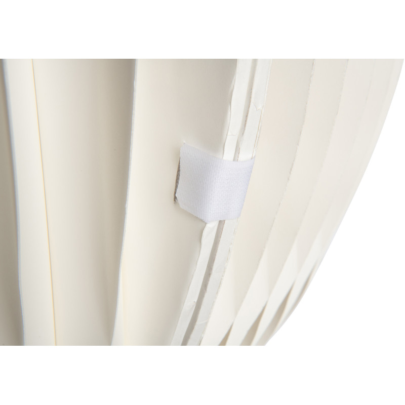 Sellette haute originale pliante Ronde en Papier Blanc cassé Acrylique Transparent Origia - 8