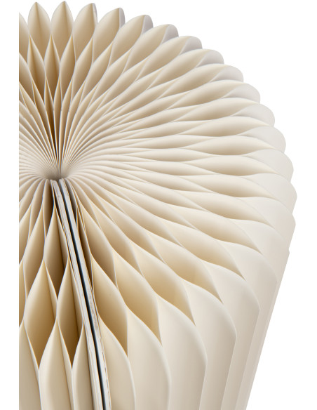 Tabouret pouf original pliant en Papier Blanc cassé Origia - 6