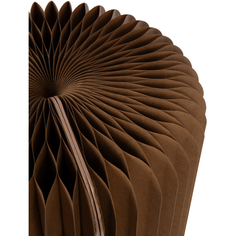 Tabouret pouf original pliant en Papier Marron camel Origia - 6