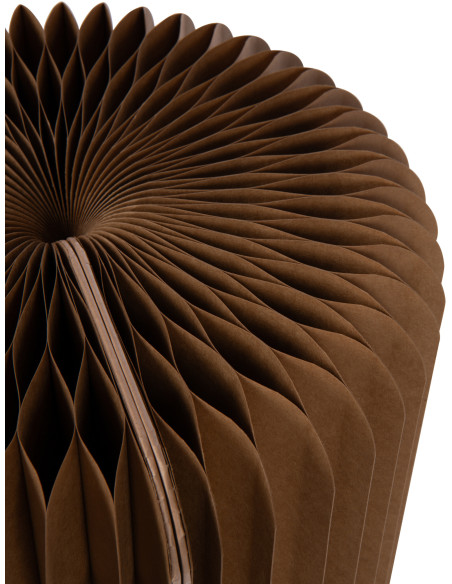 Tabouret pouf original pliant en Papier Marron camel Origia - 6
