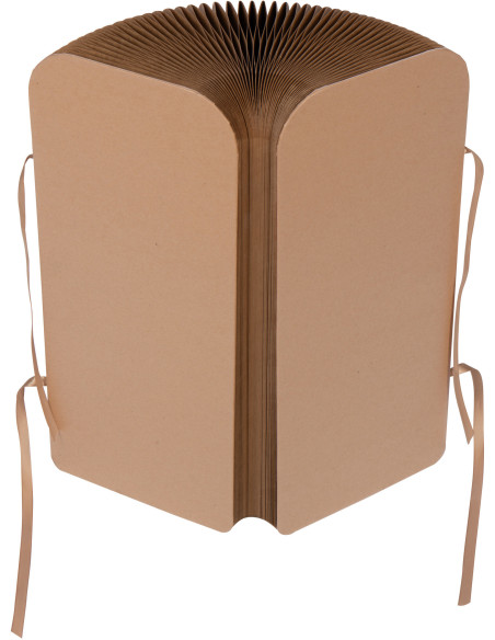 Tabouret pouf original pliant en Papier Marron camel Origia - 7
