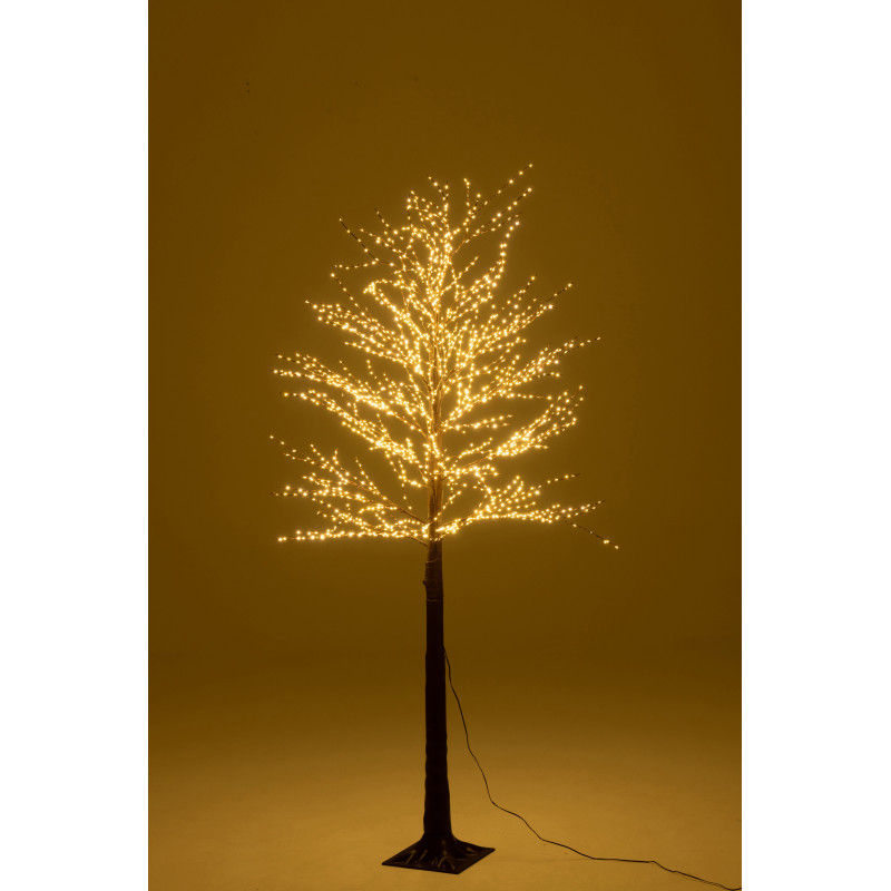 Grand Arbre décoratif lumineux Branches nues Hauteur 180 cm en Plastique Marron Ilunor - 3