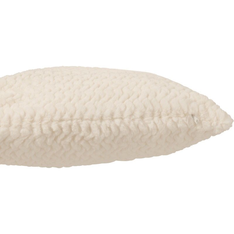 Coussin moderne chic Carré 45x45 en Tissu Blanc Motif chevrons Arista - 3