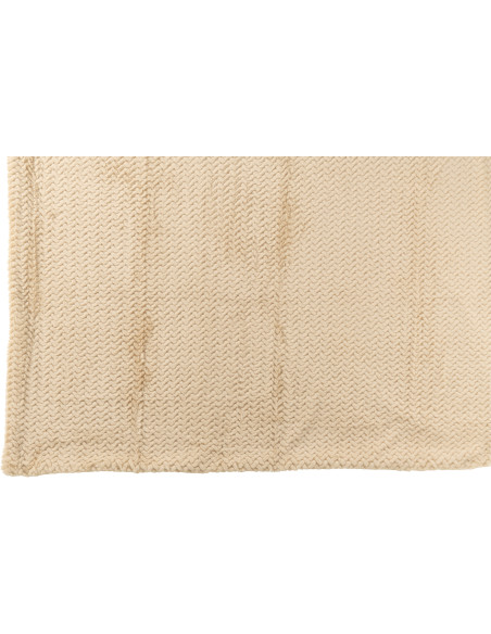 Plaid moderne chic 130x180 en Tissu Beige Motif chevrons Arista - 5