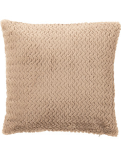 Coussin moderne chic Carré 45x45 en Tissu Taupe Motif chevrons Arista - 1