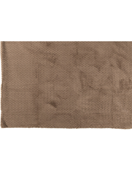 Plaid moderne chic 130x180 en Tissu Taupe Motif chevrons Arista - 4