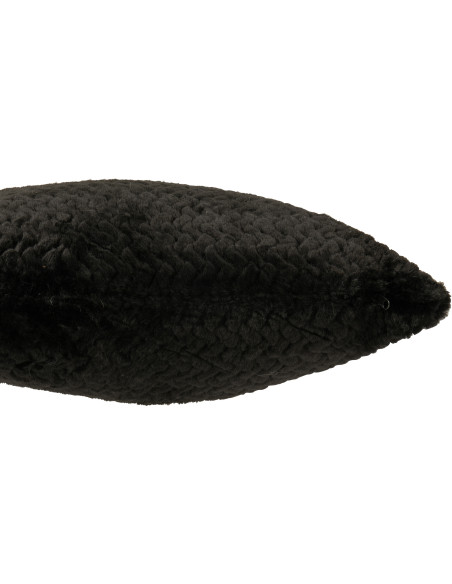 Coussin moderne chic Carré 45x45 en Tissu Noir Motif chevrons Arista - 2