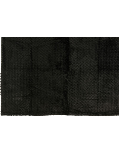 Plaid moderne chic 130x180 en Tissu Noir Motif chevrons Arista - 4