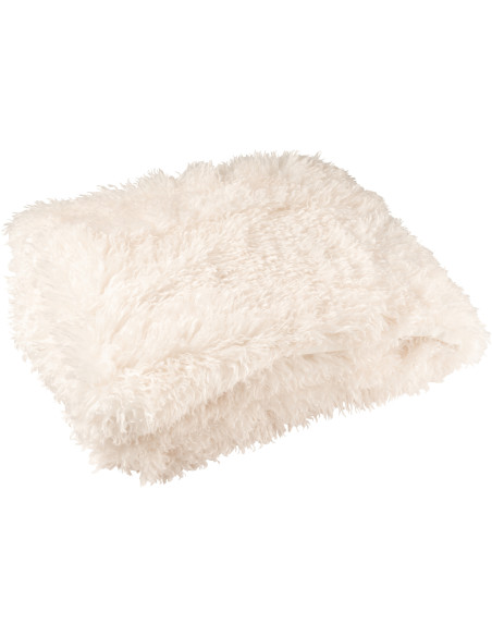 Plaid original Poils longs 130x180 en Tissu Blanc Moutie - 2