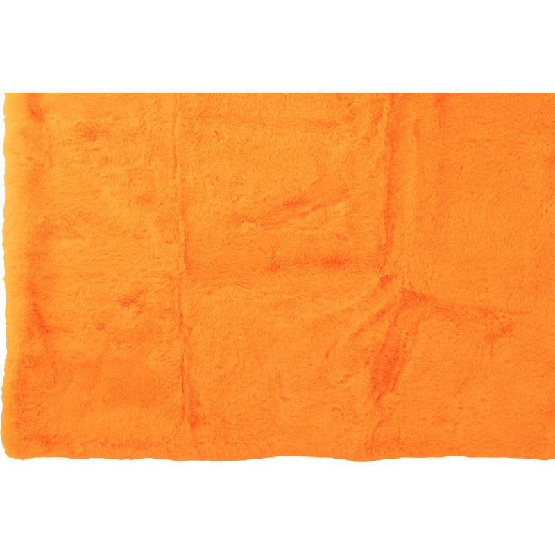 Plaid original Poils longs 130x180 en Tissu Orange Moutie - 3